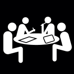 studiecirkel, Pictogram. studiecirkel, Pictogram.