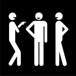 träffas, Pictogram. träffas, Pictogram.
