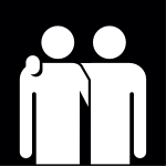 vänner, Pictogram. vänner, Pictogram.