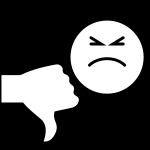 dåligt, Pictogram.