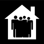 gruppboende, Pictogram. gruppboende, Pictogram.