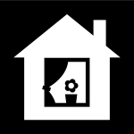 korttidsboende, Pictogram. korttidsboende, Pictogram.