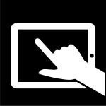 surfplatta, Pictogram.