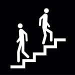 trappa, Pictogram. trappa, Pictogram.