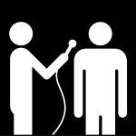 intervjua, Pictogram. intervjua, Pictogram.