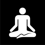 yoga, Pictogram.