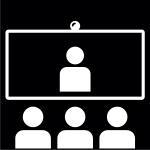 videokonferens, Pictogram.