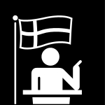 statsminister, Pictogram.