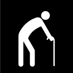 gammal, Pictogram. gammal, Pictogram.