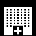 sjukhus, Pictogram. sjukhus, Pictogram.